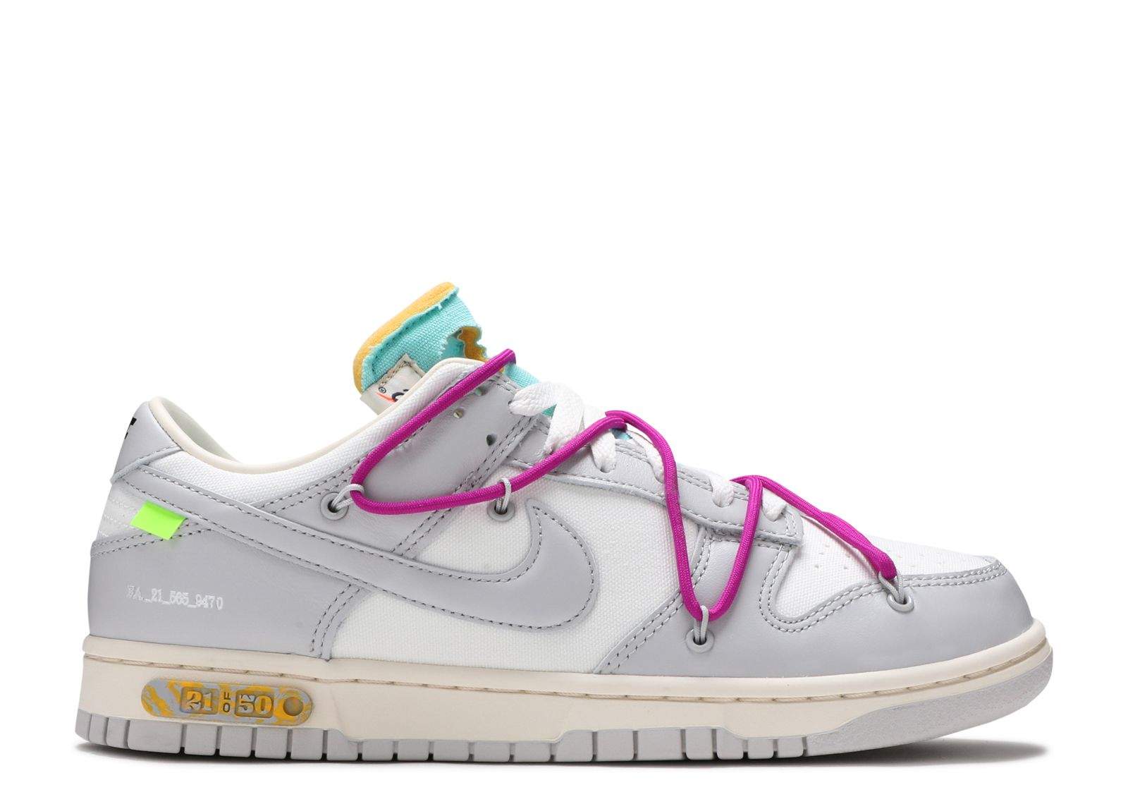 Nike Off-White x Dunk Low ‘Lot 21 of 50’ Revered Footwear